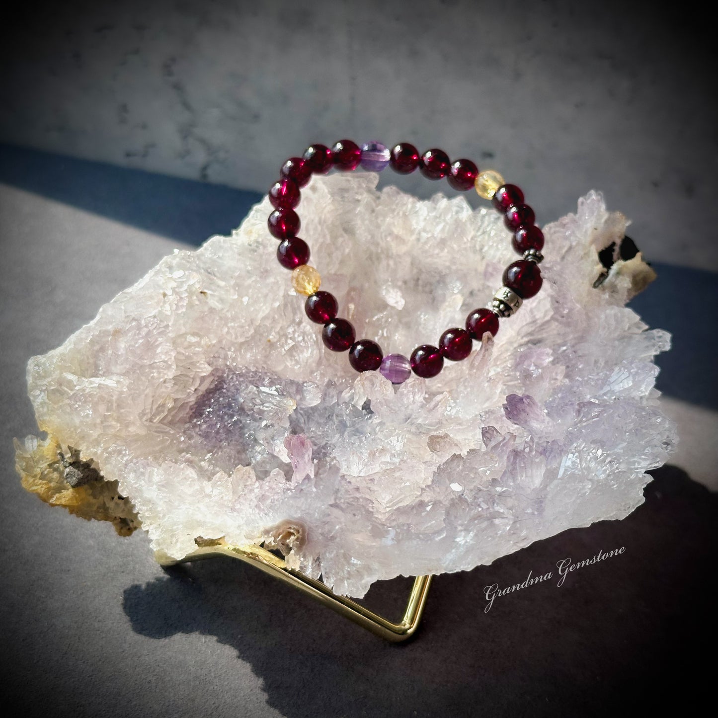 紫晶花 高頻紫水晶原礦 #015 Unique Amethyst Flower Cluster