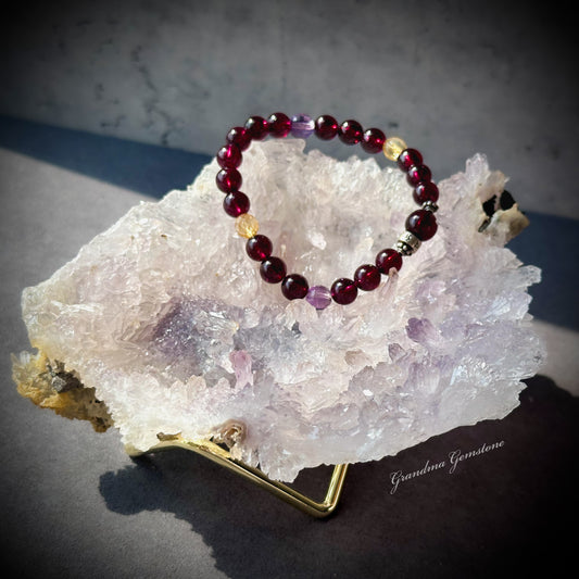 紫晶花 高頻紫水晶原礦 #015 Unique Amethyst Flower Cluster